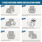 2-Seat Washable Recliner Chair Cover product detail 10