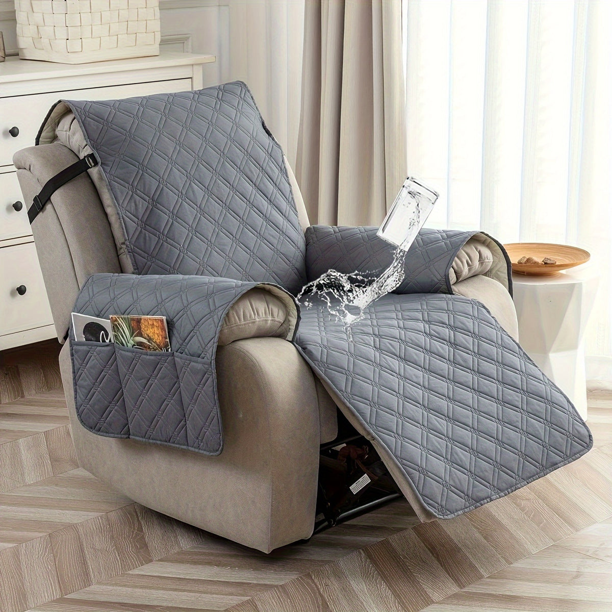 2-Seat Washable Recliner Chair Cover product detail 43