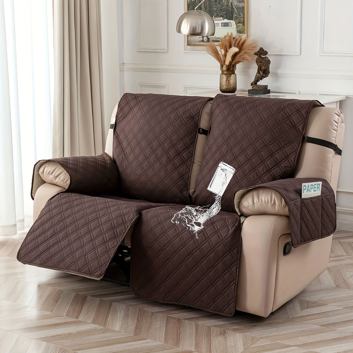 2-Seat Washable Recliner Chair Cover product detail 44