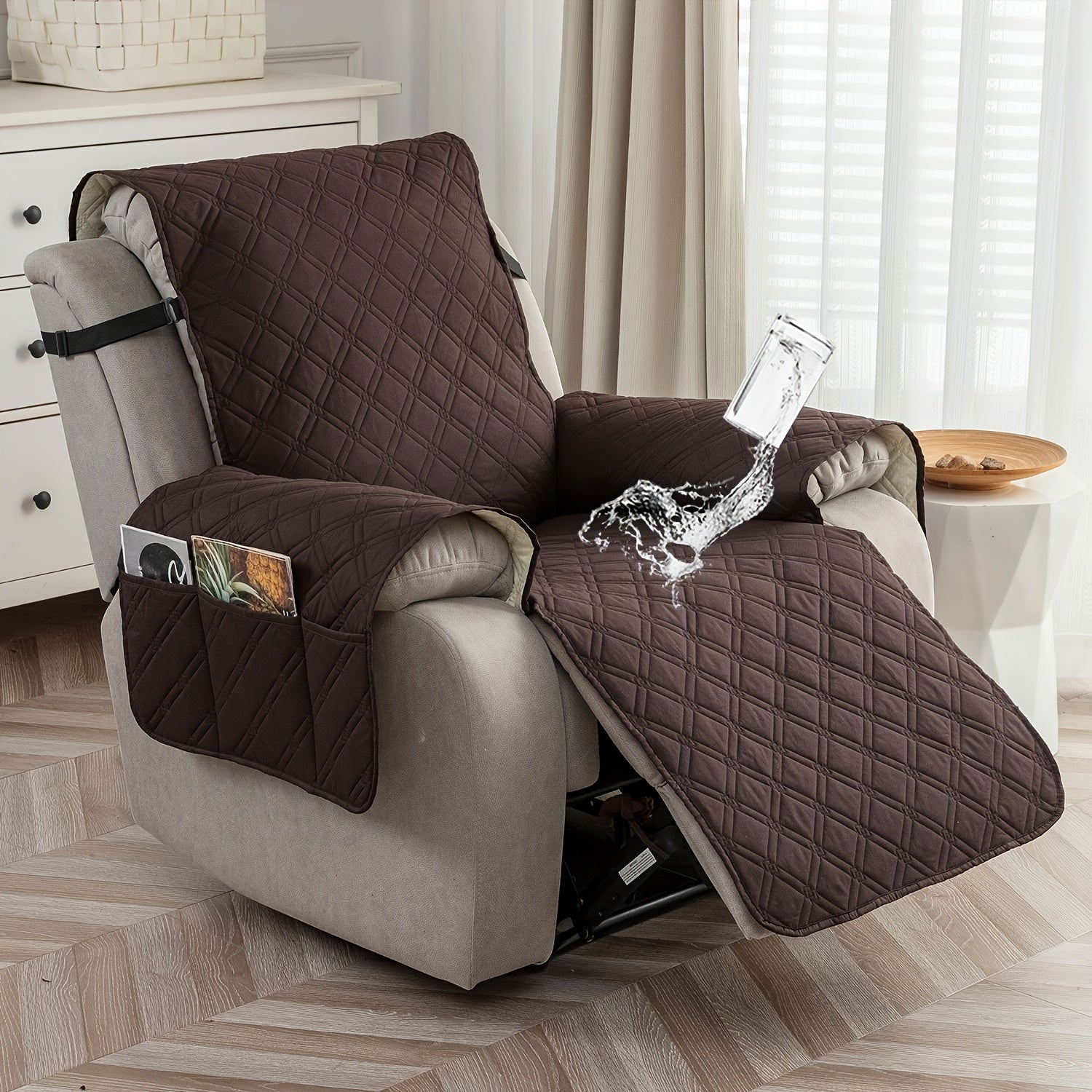 2-Seat Washable Recliner Chair Cover product detail 46