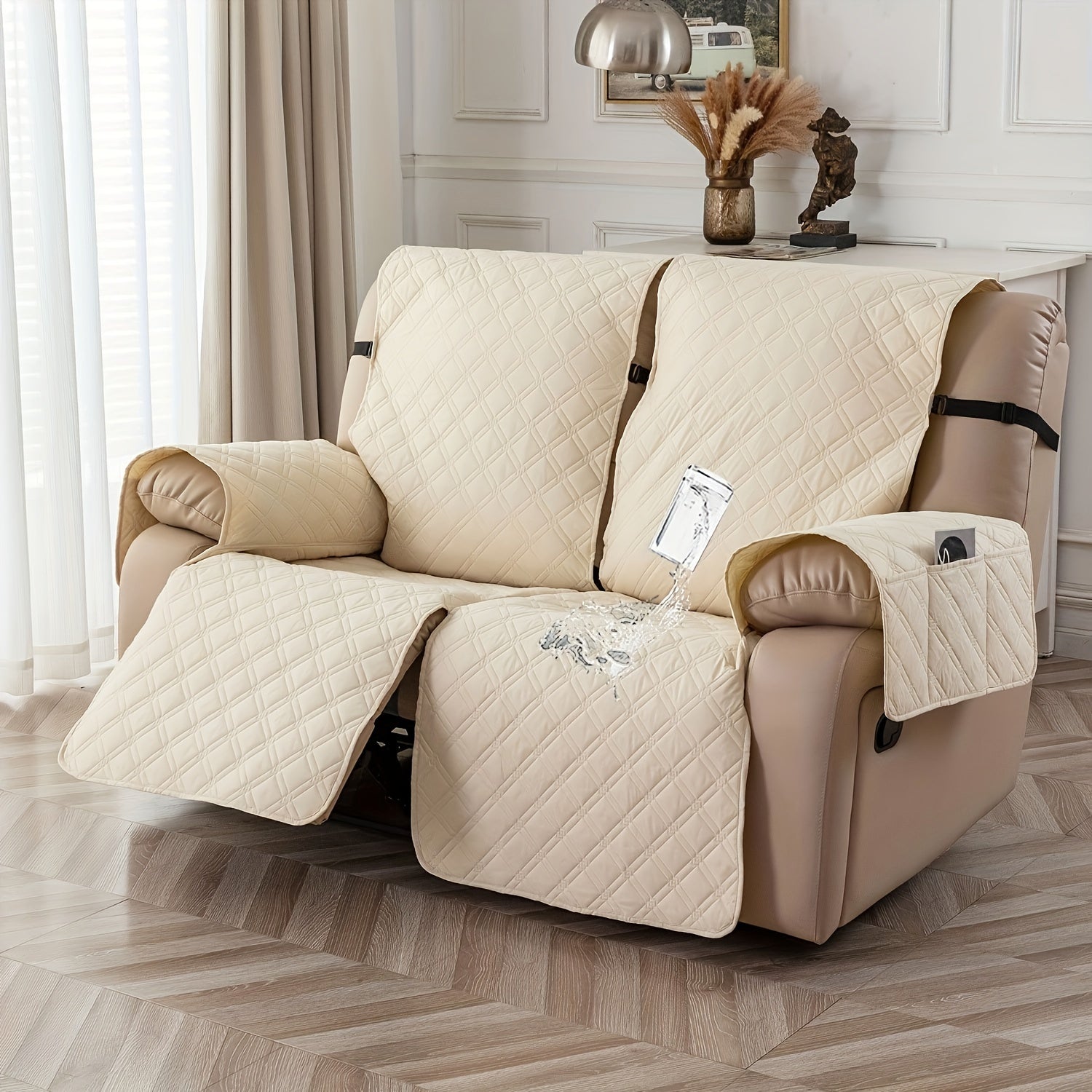 2-Seat Washable Recliner Chair Cover product detail 47