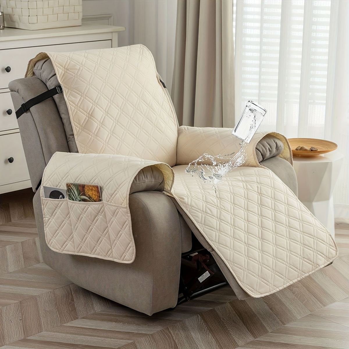 2-Seat Washable Recliner Chair Cover product detail 49