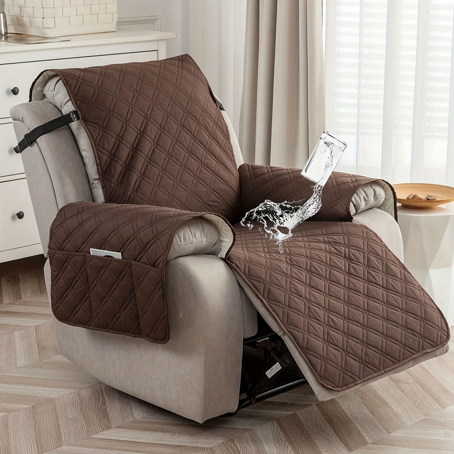 2-Seat Washable Recliner Chair Cover product detail 52