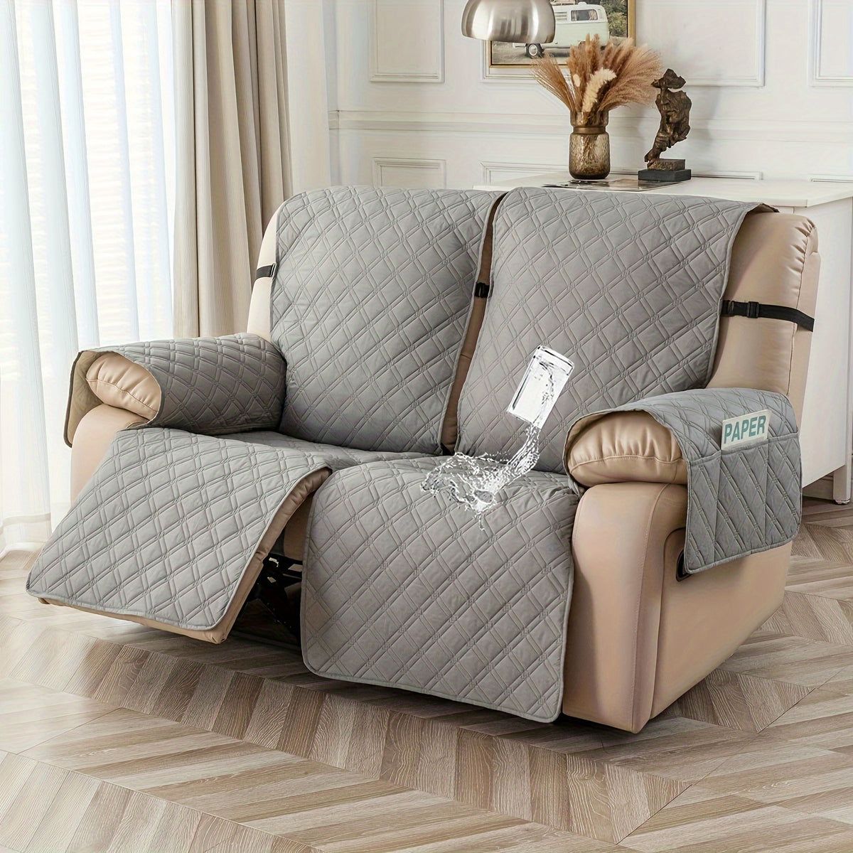 2-Seat Washable Recliner Chair Cover product detail 53