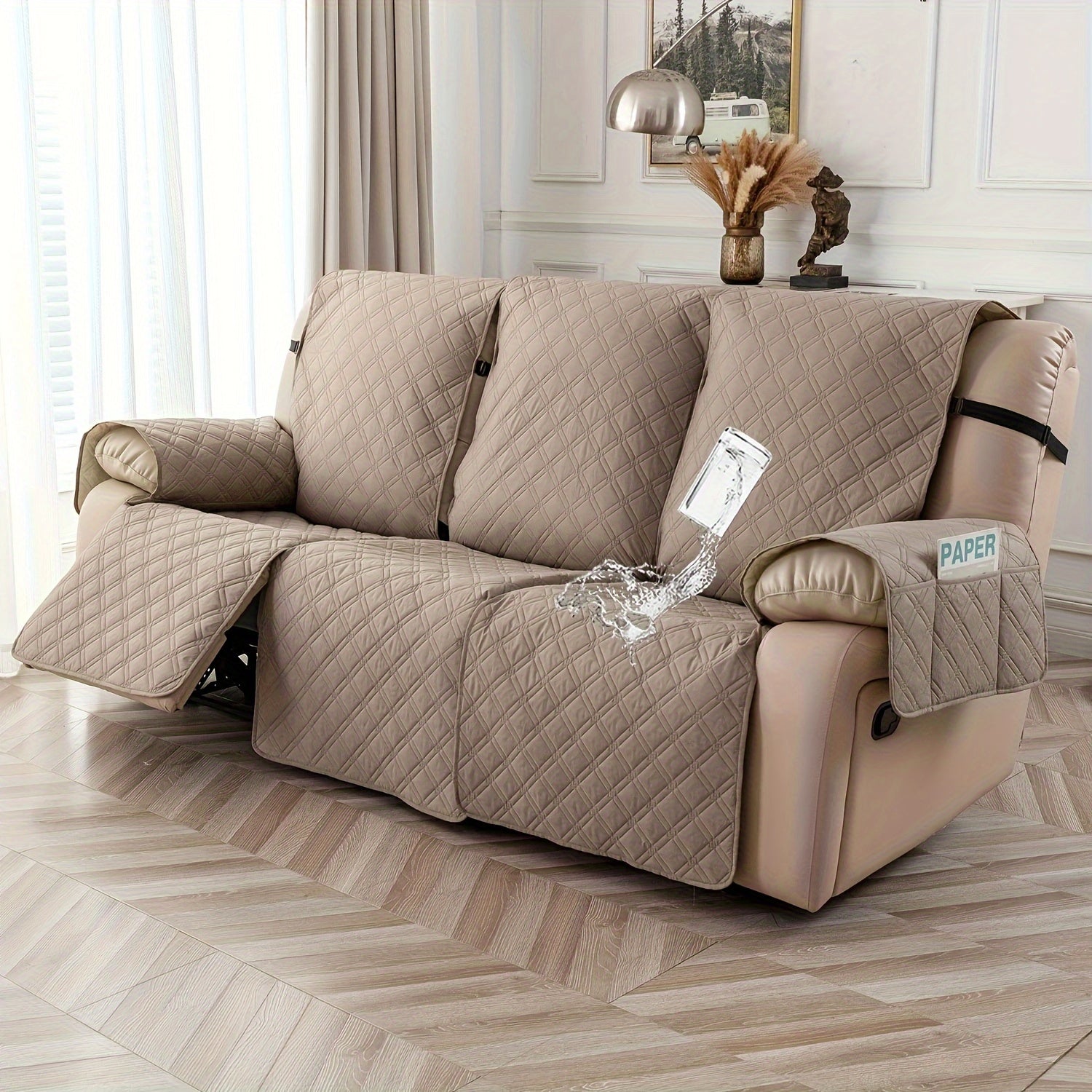 2-Seat Washable Recliner Chair Cover product detail 57