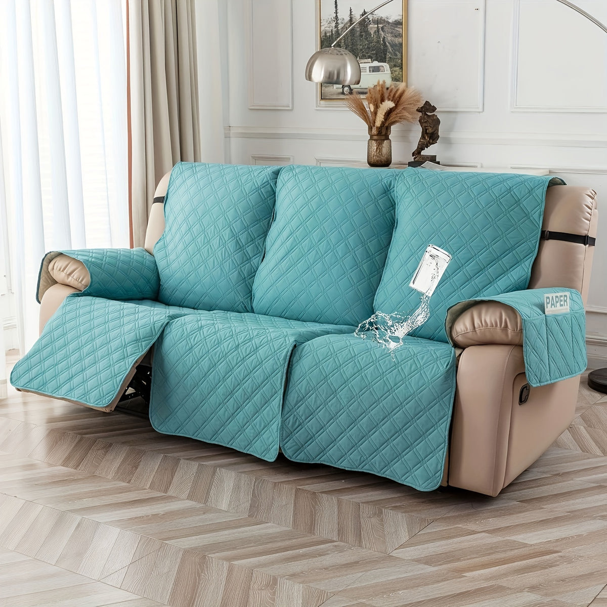 2-Seat Washable Recliner Chair Cover product detail 59
