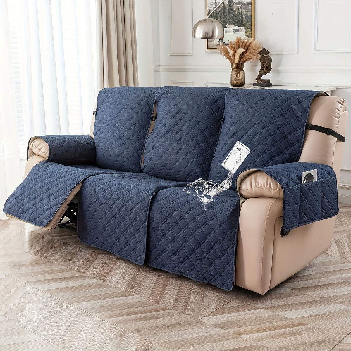 2-Seat Washable Recliner Chair Cover product detail 62