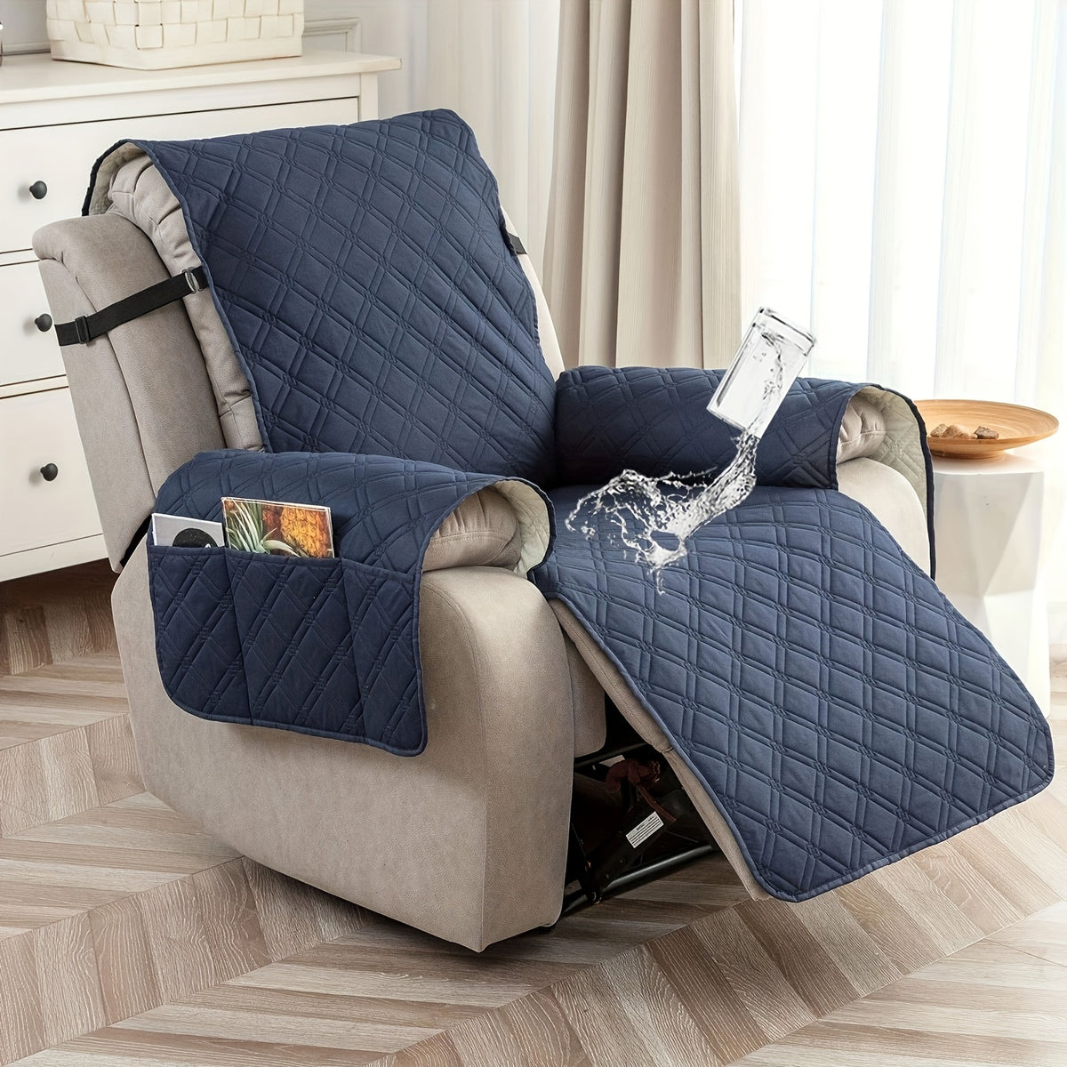 2-Seat Washable Recliner Chair Cover product detail 63