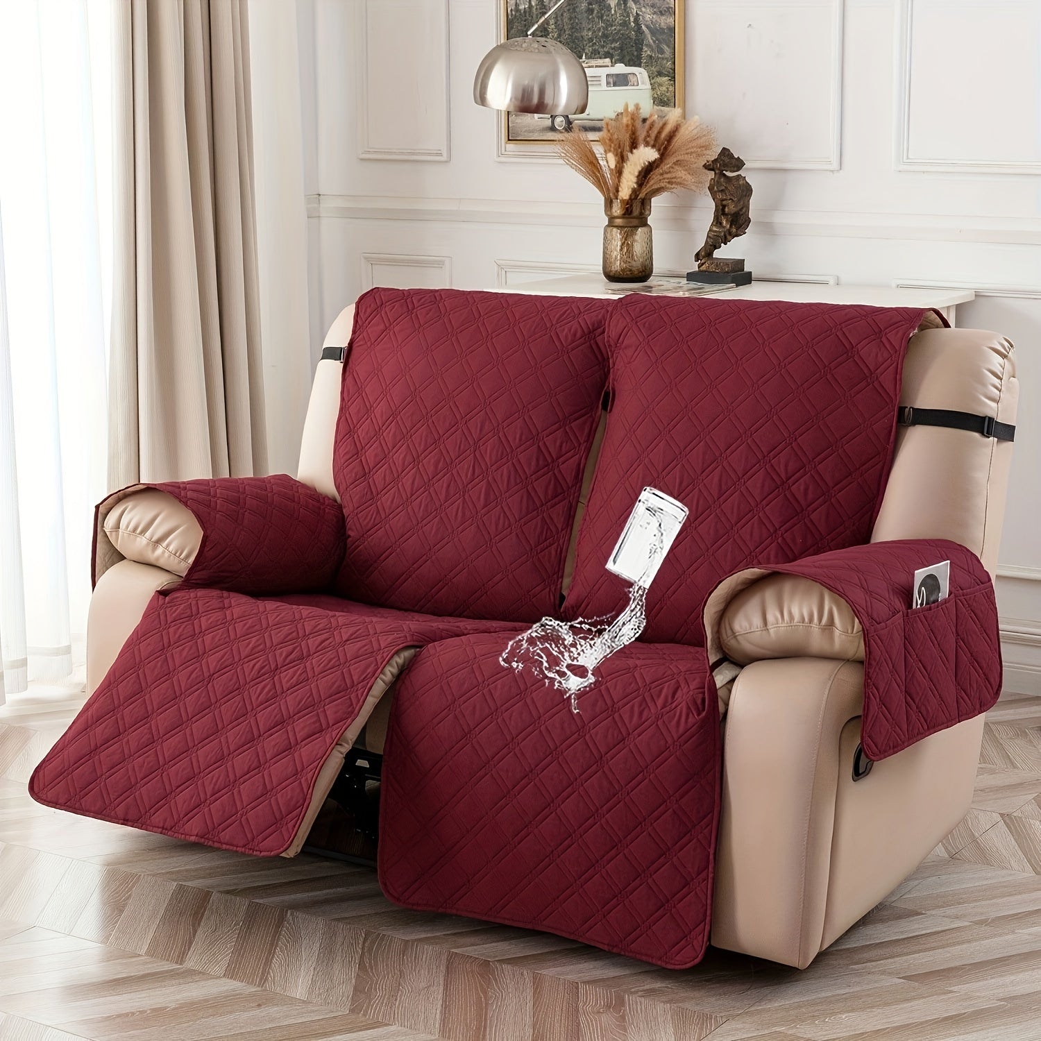 2-Seat Washable Recliner Chair Cover product detail 64