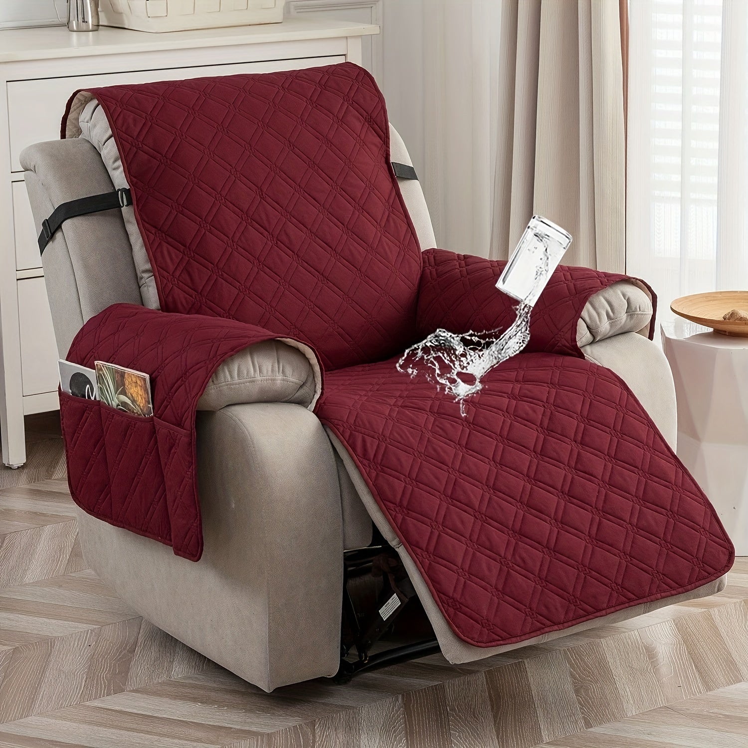 2-Seat Washable Recliner Chair Cover product detail 66