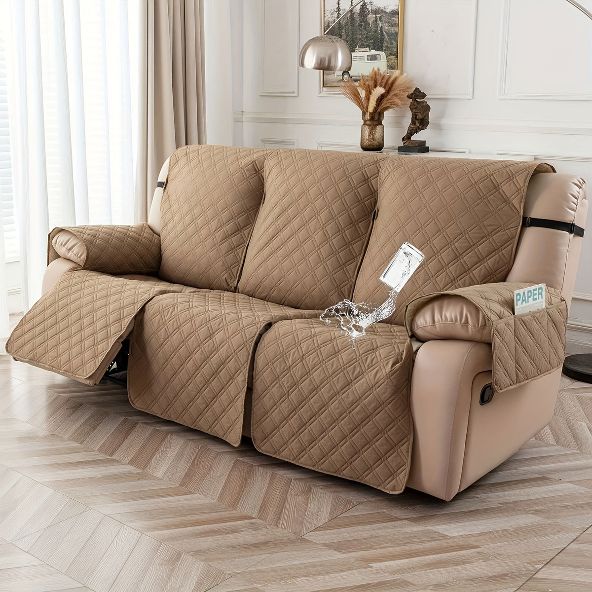 2-Seat Washable Recliner Chair Cover product detail 67