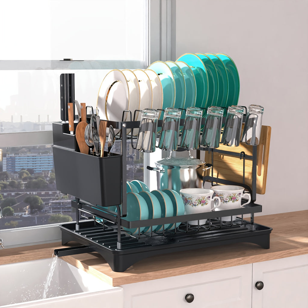 2-Tier Dish Drying Rack for organised Australian kitchens