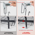 2-Tier Collapsible Dish Rack – Carbon Steel Kitchen Drainer – design and construction details