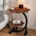 2-Tier Round Coffee Table – Modern Wood & Metal Side Table – additional product view 15