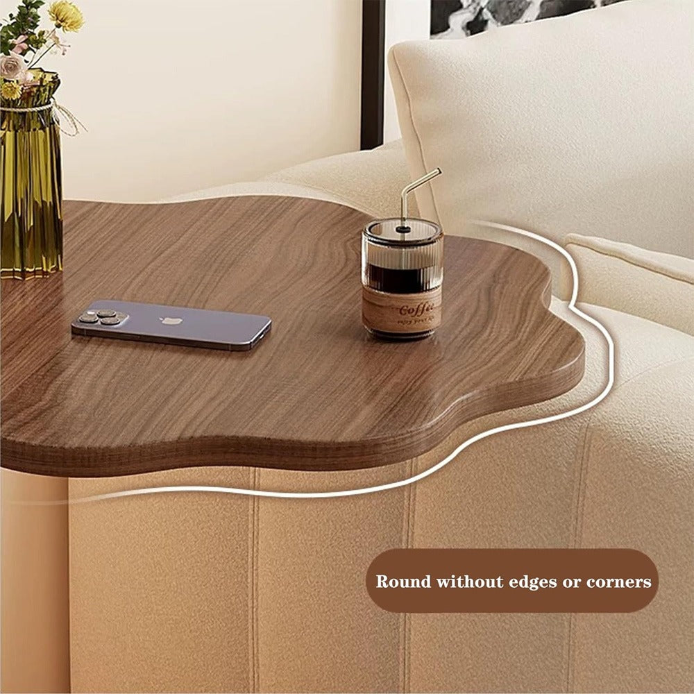 2-Tier Round Coffee Table – Modern Wood & Metal Side Table – additional product view 16