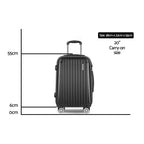 20-Inch Hardshell Trolley Suitcase – Lightweight Travel Luggage – close-up product details