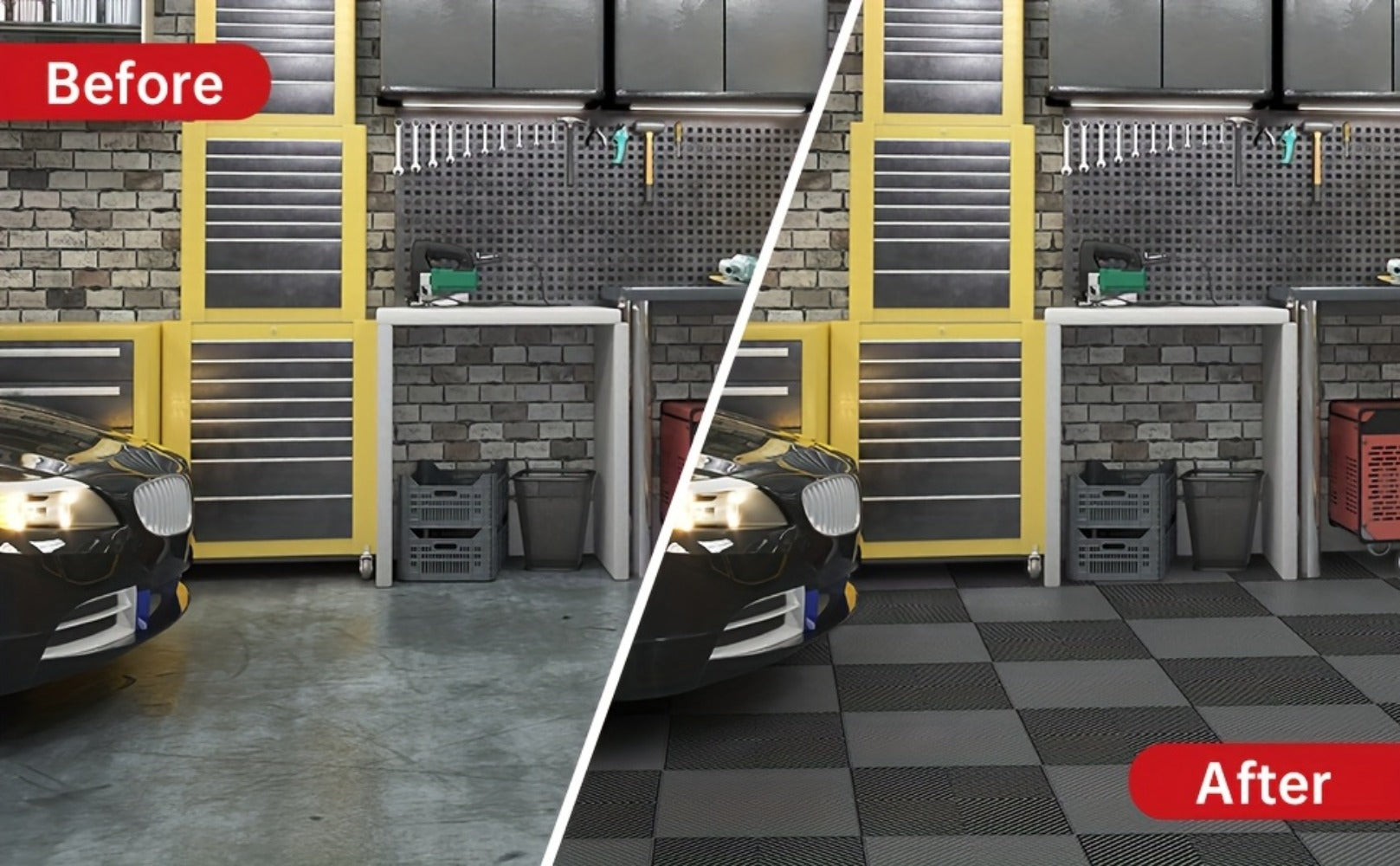Garage Floor Edge and Corner Tile Pack detail view 21 for Australian shoppers