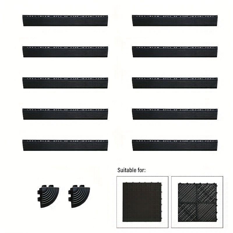 20 Pack Non-Slip Garage Floor Edge and Corner Tile Pack - garages – additional product view 25