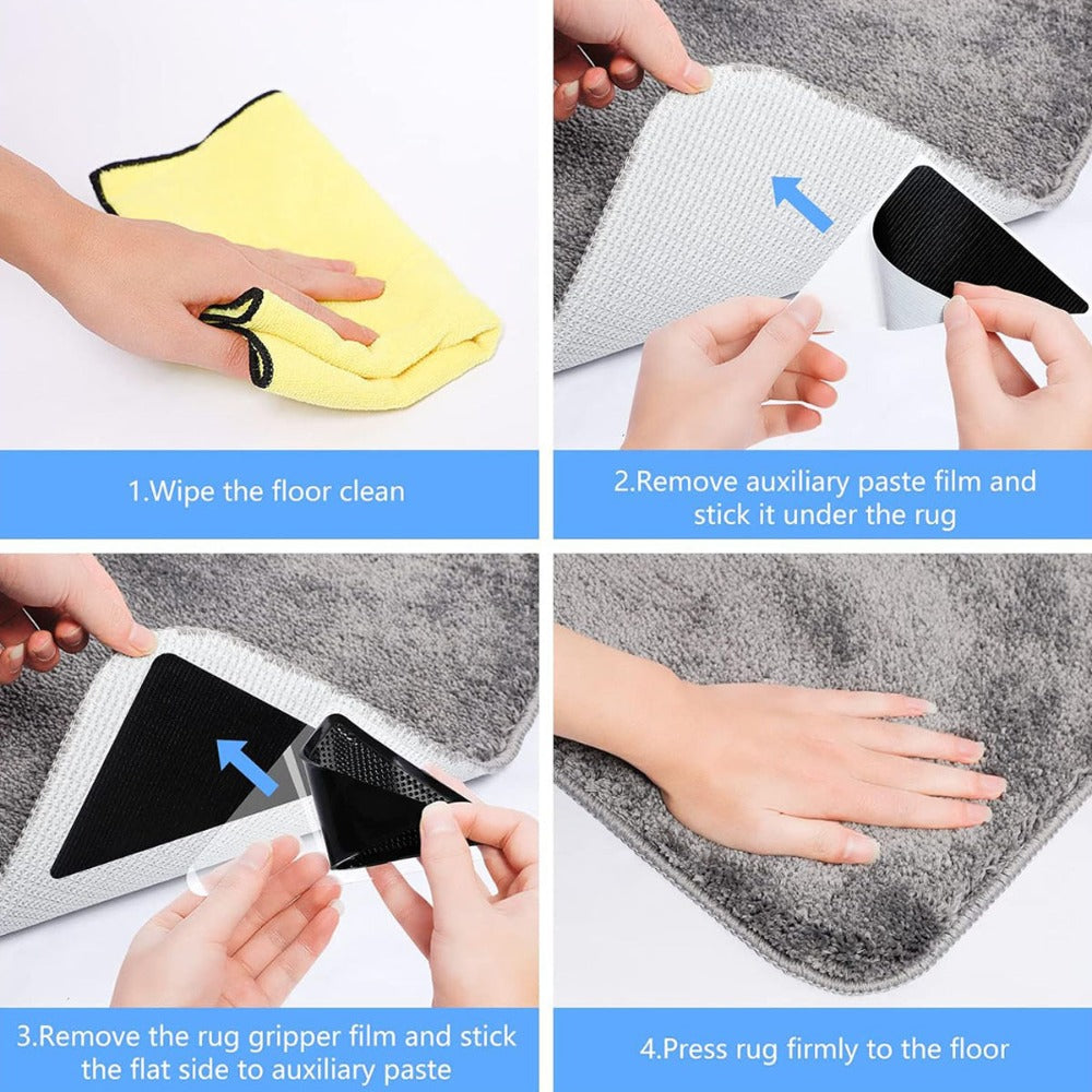 20 Pcs Washable Reusable Rug Gripper Set - hardwood and tile floor – additional product view 20