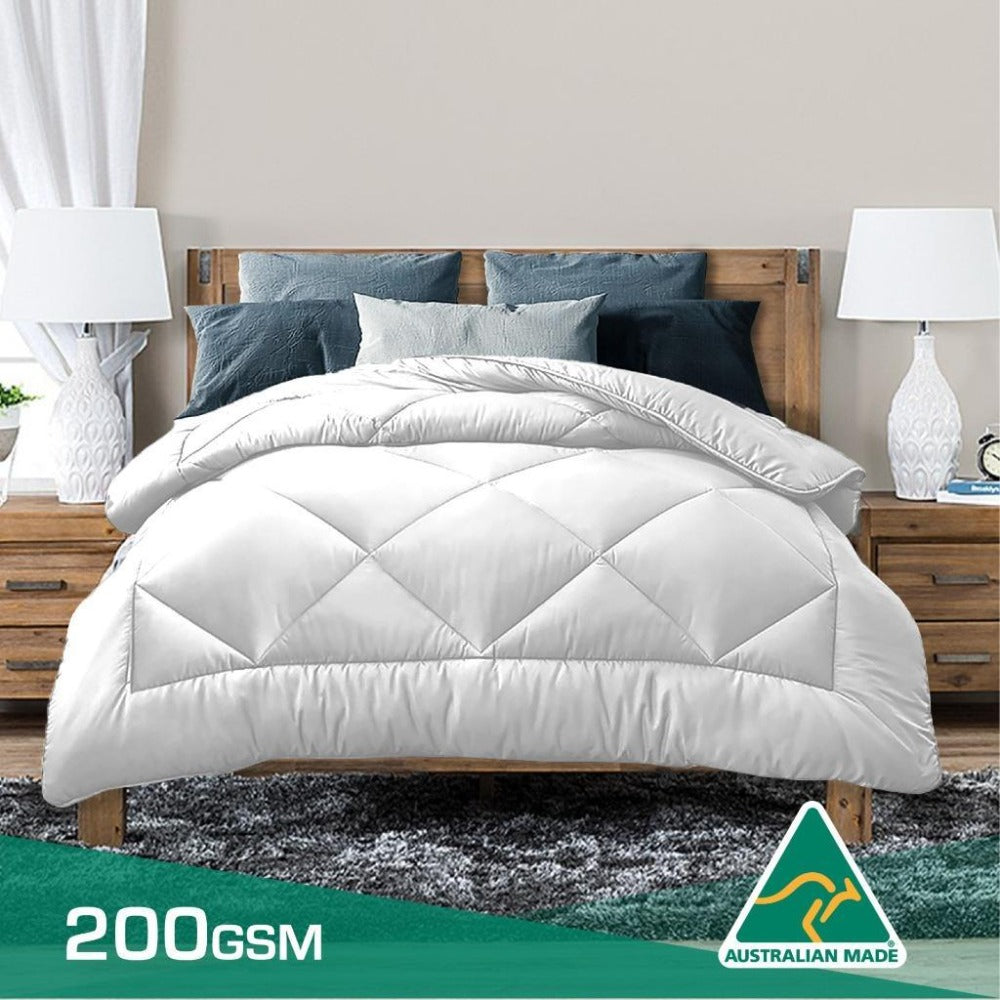 200GSM Bamboo Blend Quilt – Lightweight Summer Doona – main product view