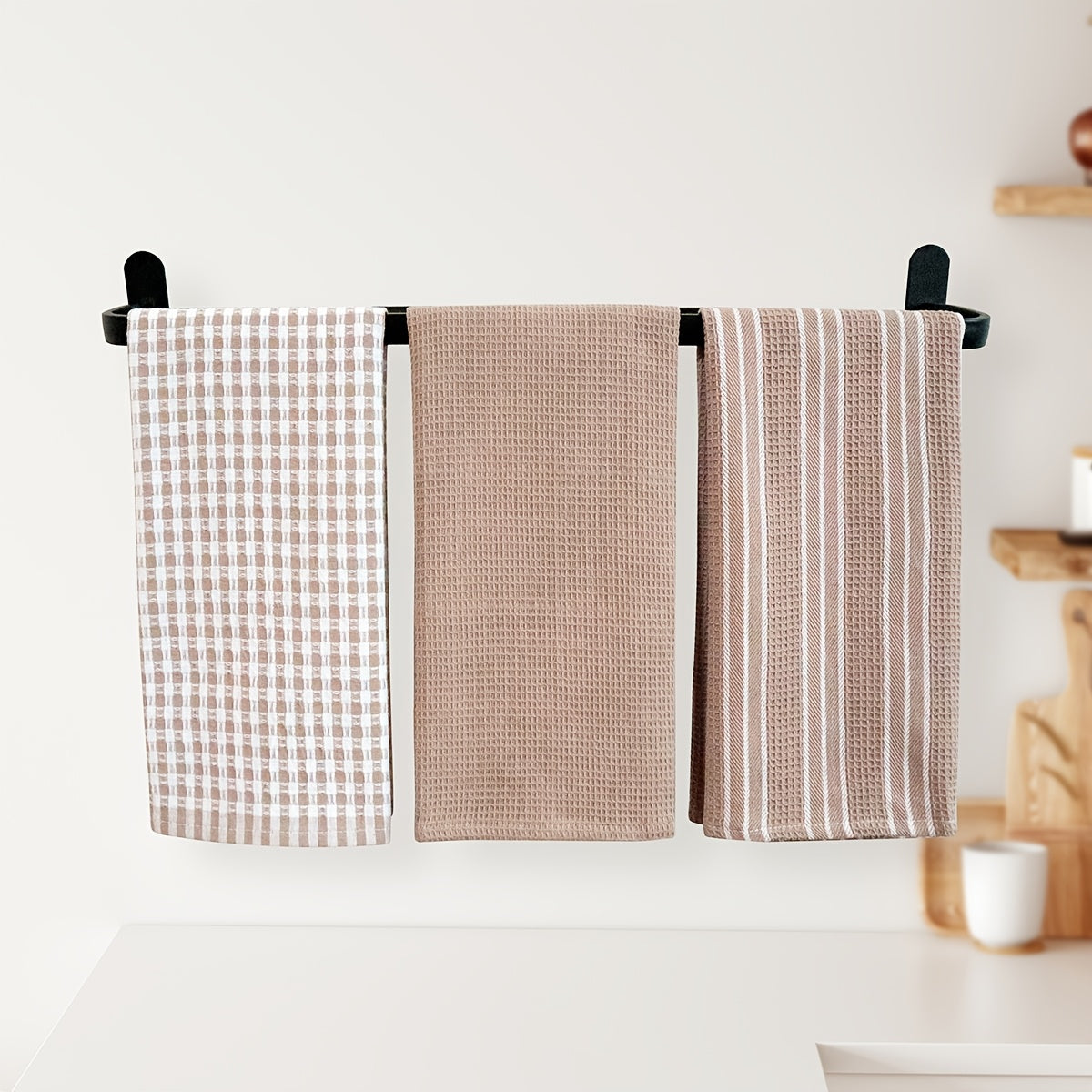 3pcs Kitchen Towel, Soft And Absorbent Cloths, for Cooking, Baking And Tea Time, for Easy Cleaning And Drying, Dish Towels for Kitchen, Ideal for Home, Restaurants, Holiday Gifts