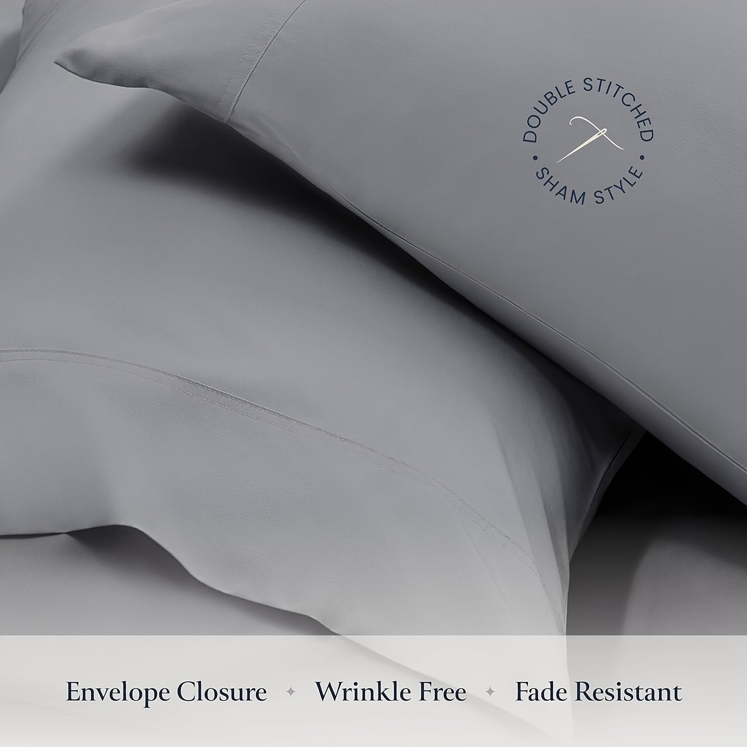 4pcs Egyptian Cotton Bed Sheet Set - Ultra-Soft 2000TC Thread Count (TC = 100% Cotton) Heavyweight Luxury Sheets, 100% Washed Egyptian Cotton, Cooling & Wrinkle/Fade Resistant, Bleach-Free, All-Season King/Queen/King Size Bedding