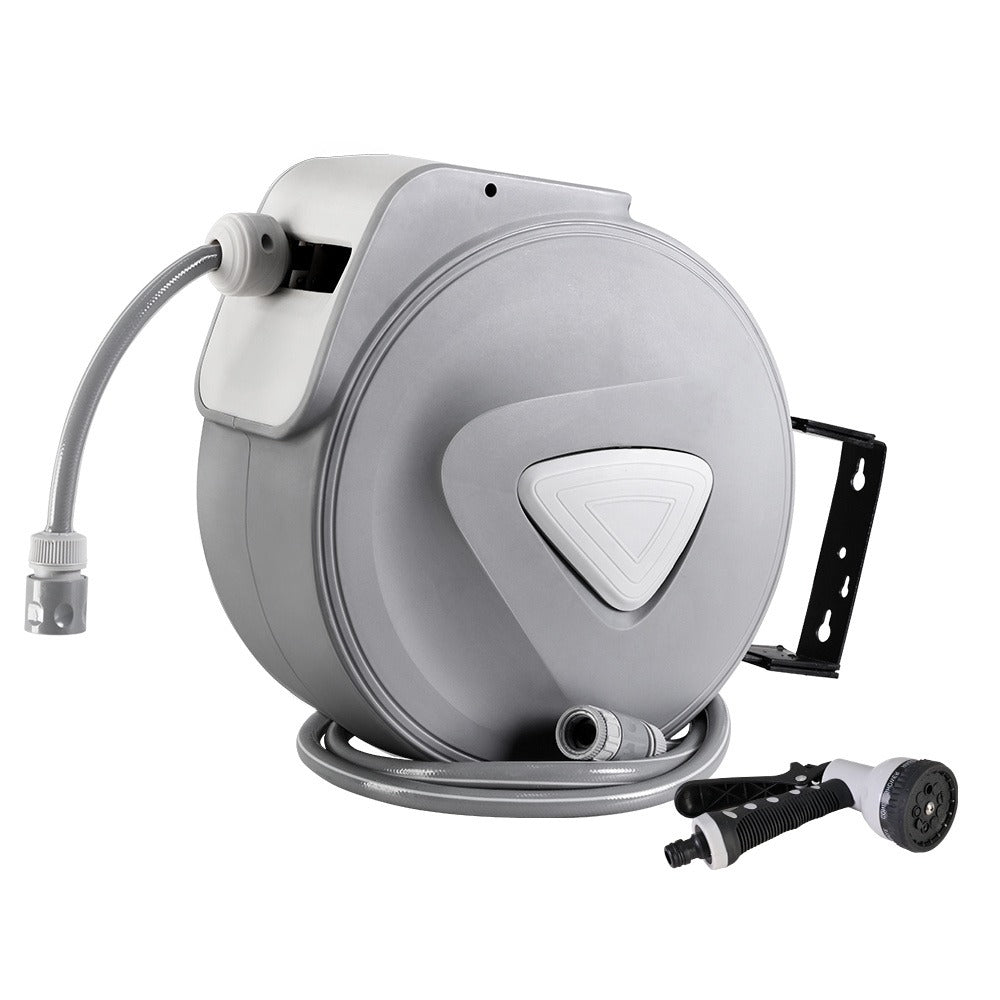 20m Retractable Garden Hose Reel – Auto-Rewind & Spray Gun Included – alternate product view