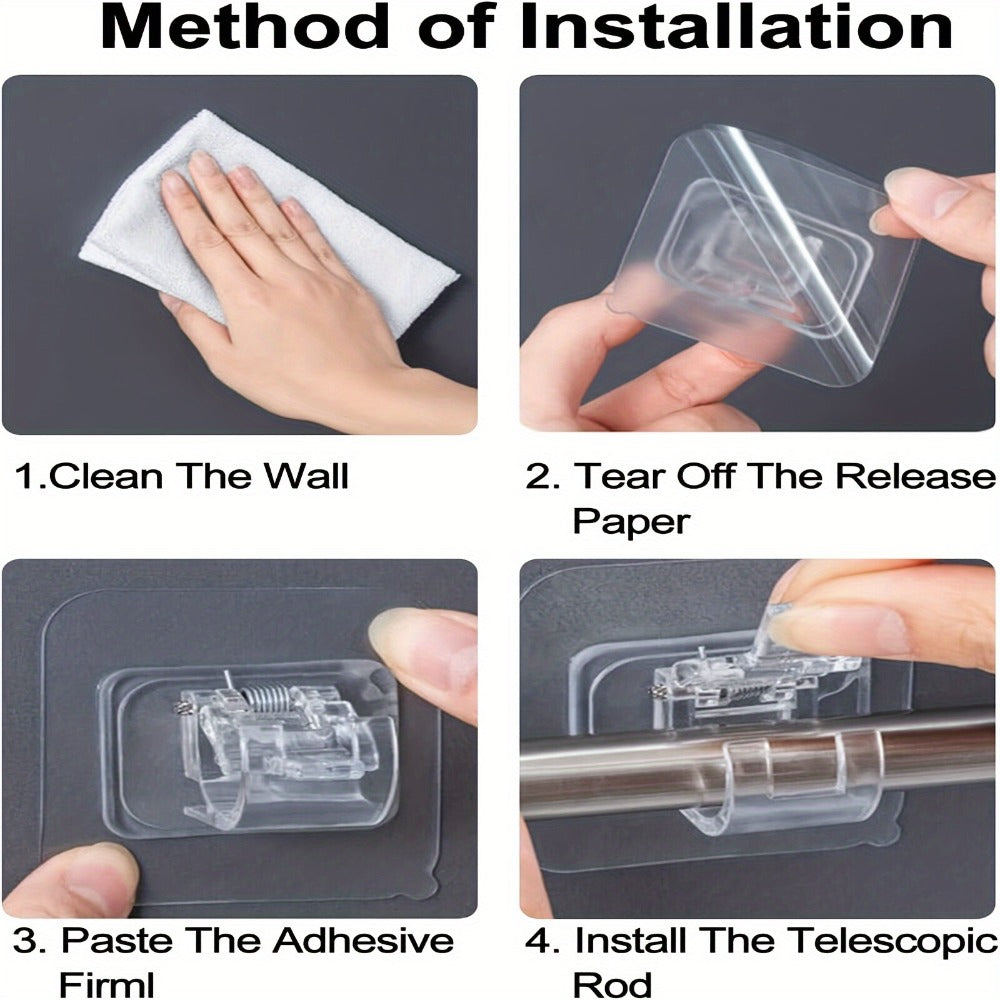 No-Drill Curtain Rod Bracket Set detail view 8 for Australian shoppers