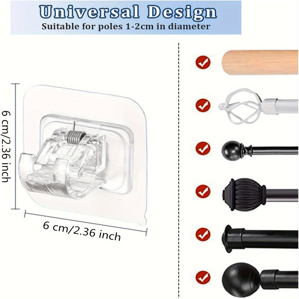 No-Drill Curtain Rod Bracket Set detail view 3 for Australian shoppers