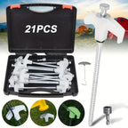 -Piece Metal Tent Peg Set for the stated outdoor use