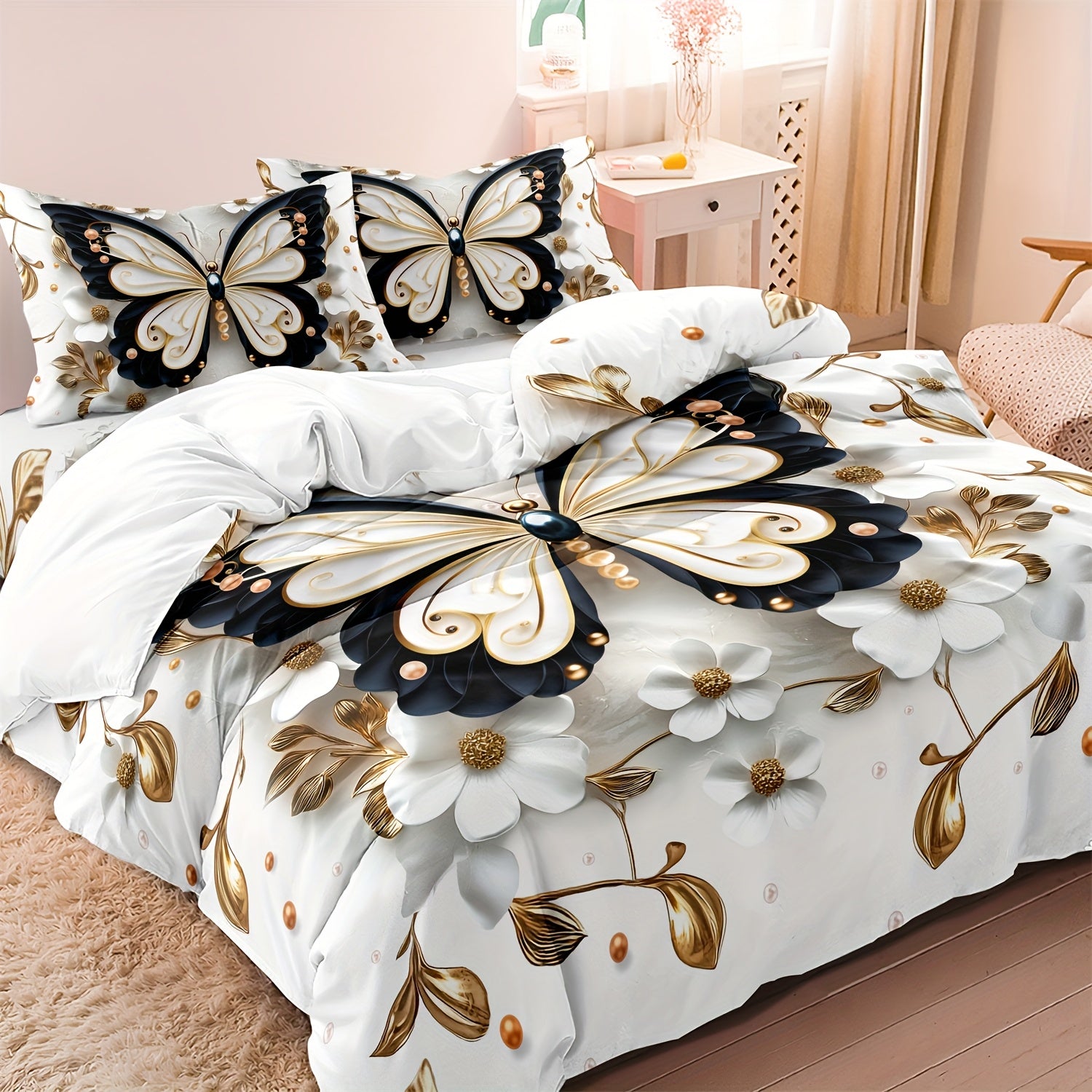 Fashion Print Duvet Cover Set – 3pcs, for Home & Guest Rooms – additional product view 31