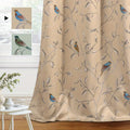 Blackout Curtains for Bedroom/Living Room Printed Pattern Blackout Curtain Draperies, Classic Eyelet Modern Decoration