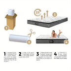 21cm Luxury Medium-Firm Bonnell Spring Mattress - bedrooms and guest – additional product view
