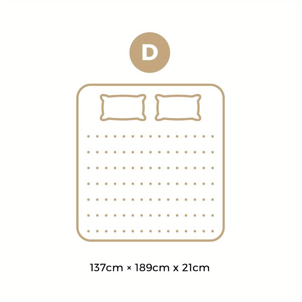 21cm Luxury Medium-Firm Bonnell Spring Mattress - bedrooms and guest – alternate design view
