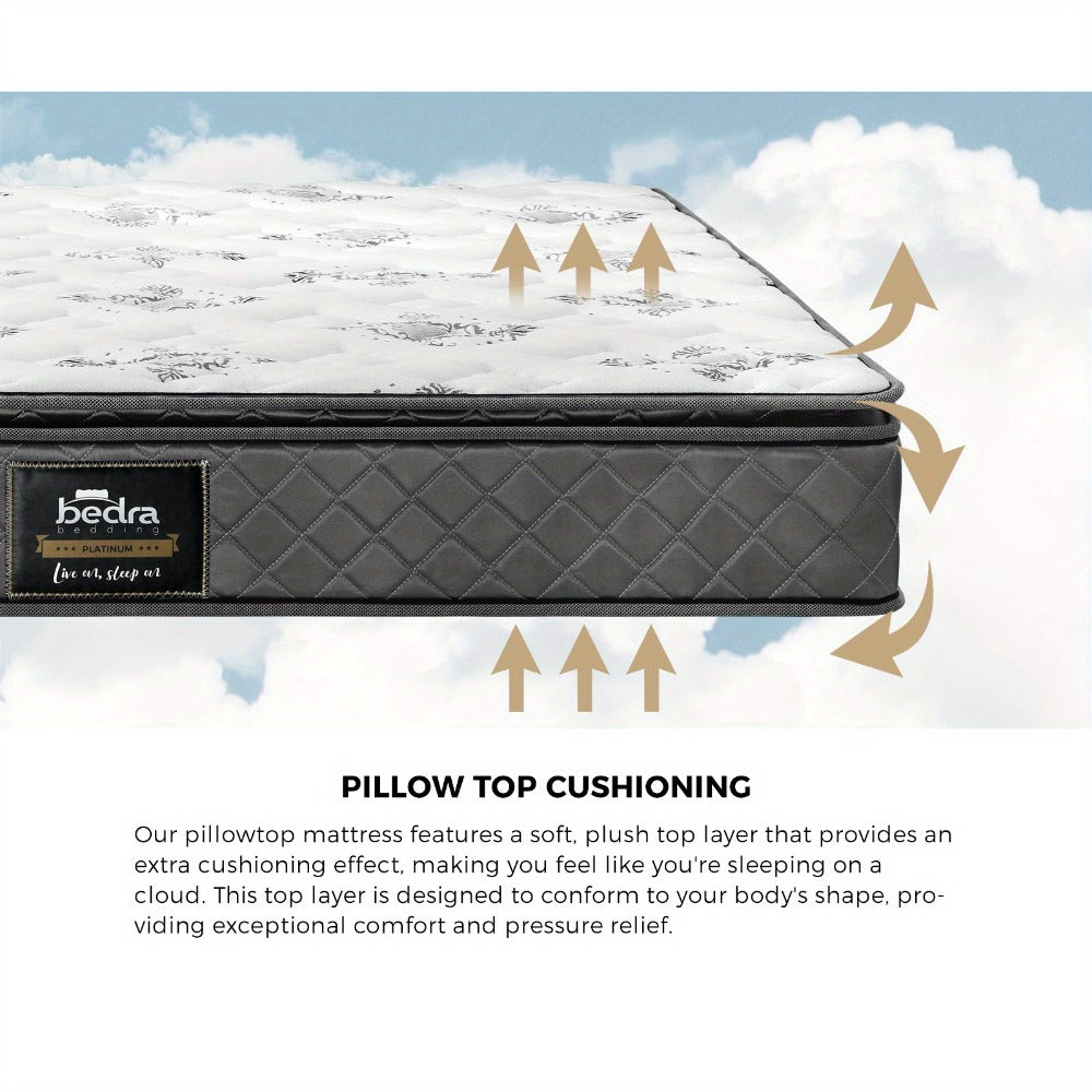 21cm Luxury Medium-Firm Bonnell Spring Mattress - bedrooms and guest – close-up product details