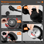 21V Cordless Electric Lawn Mower - lawn and garden maintenance – additional product view 9