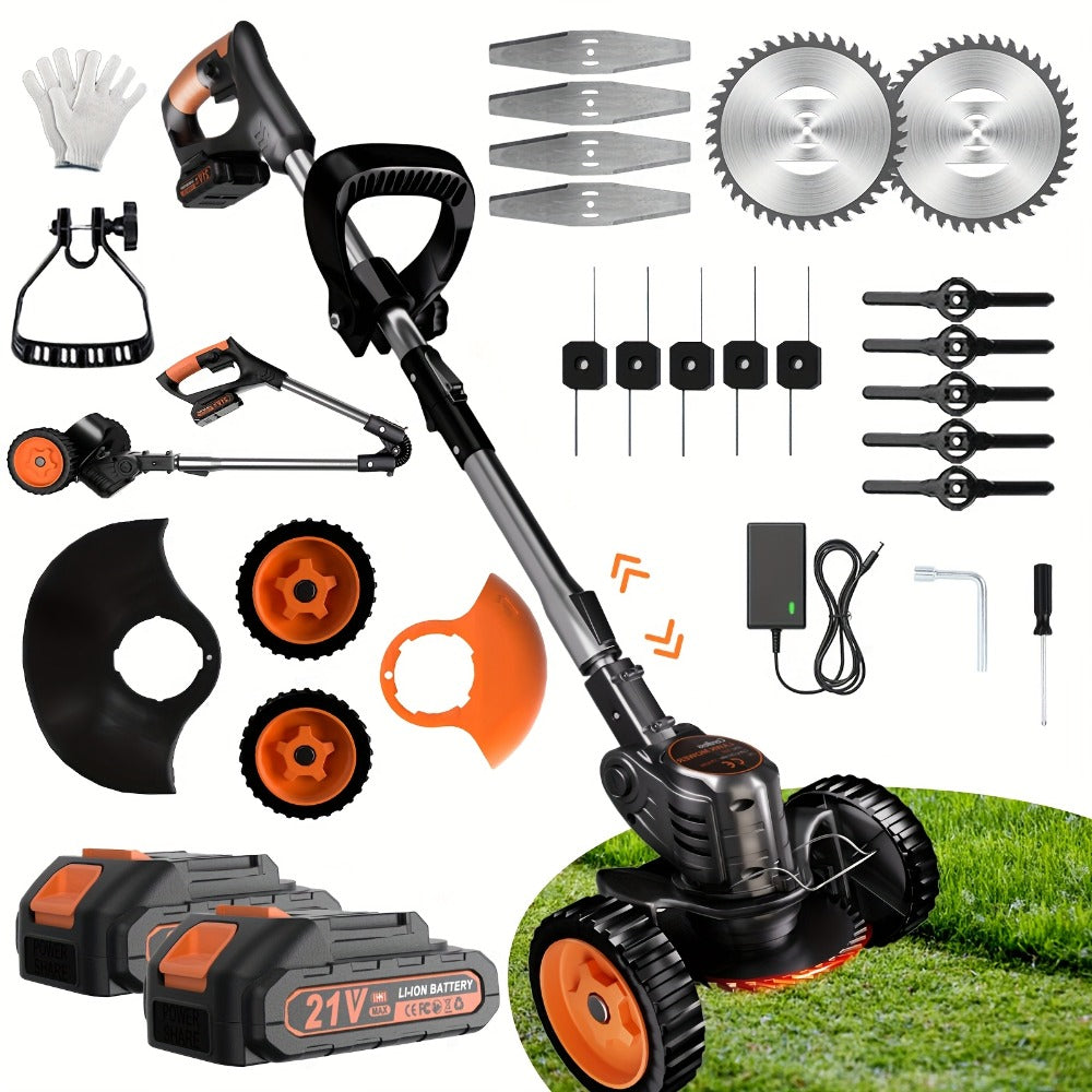 21V Cordless Electric Lawn Mower - lawn and garden maintenance – main product view