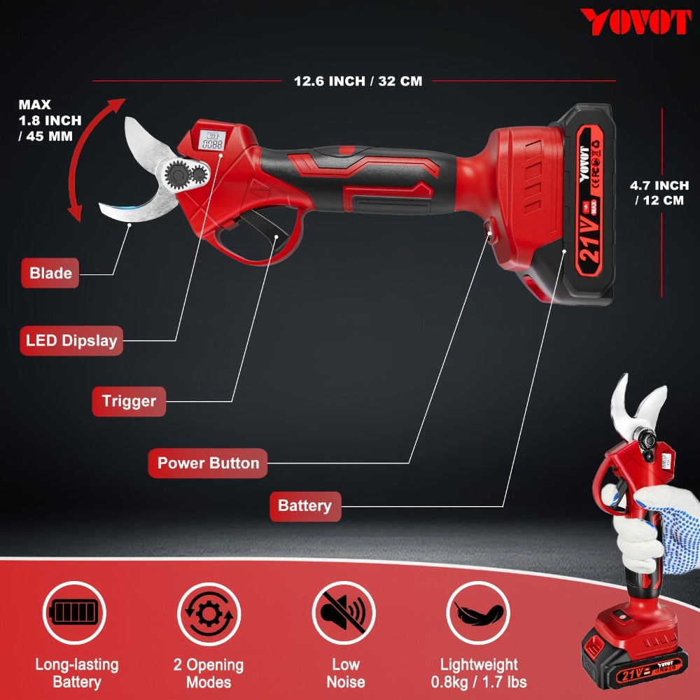 Cordless Electric Pruning Shears detail view 3 for Australian shoppers
