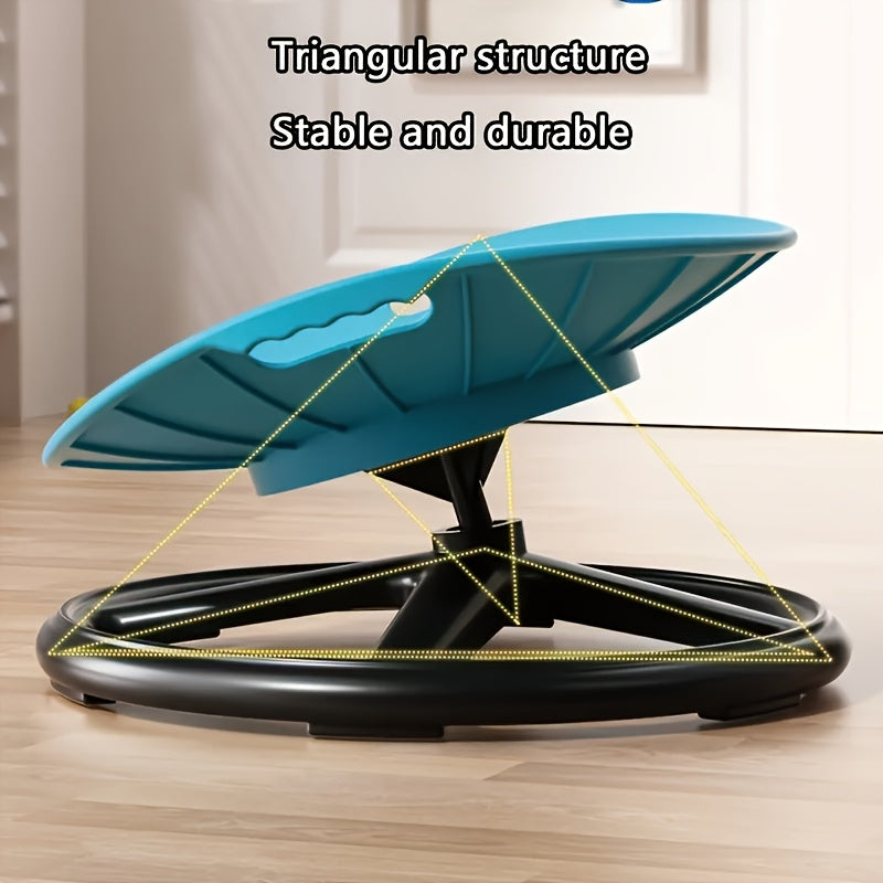 Swivel Sensory Chair Compatible for ADHD/Special Needs - Interactive Sensory Play Chair with Safety Handle, Anti-Slip Base & Oval Eggshell Design - Balance & Coordination Improvement (Assembly Required)