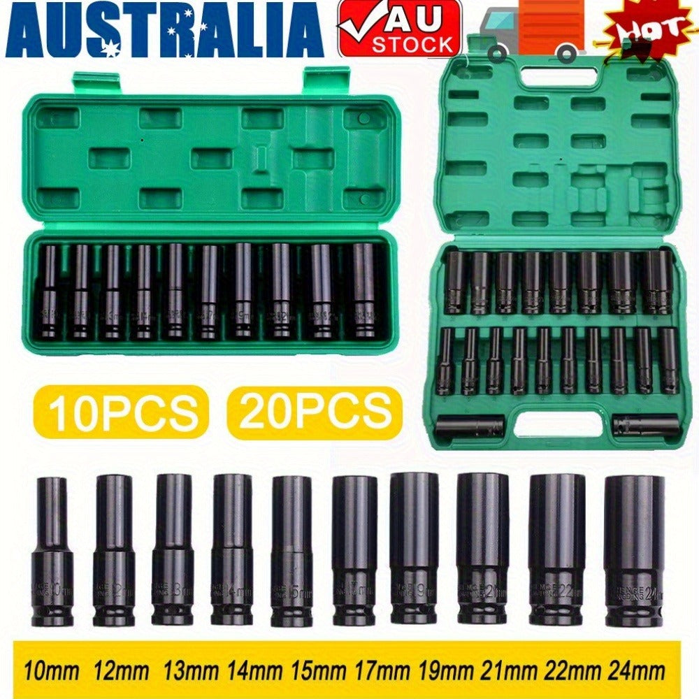 23-Piece Metric Socket Set for cars and trucks