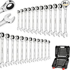 24-Piece Metric Wrench Set for home and workshop projects