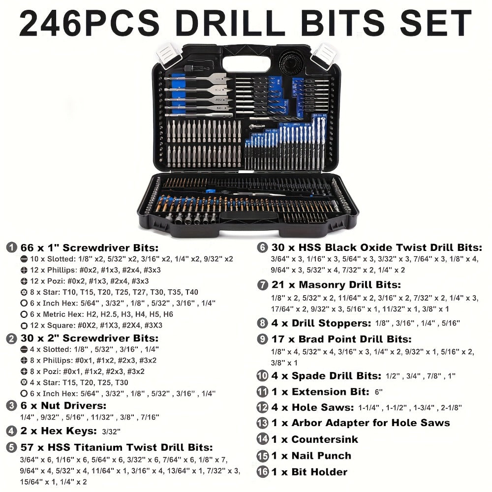246-Piece Multi-Purpose Drill Bit Set product detail 7