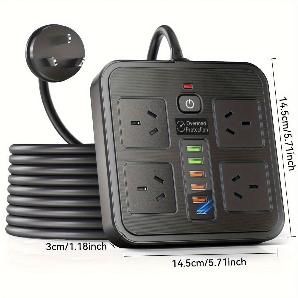 USB-C Surge Protector Power Board detail view 2 for Australian shoppers