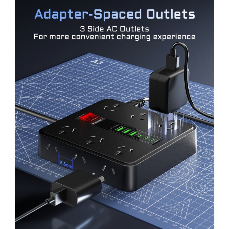 USB-C Surge Protector Power Board detail view 31 for Australian shoppers