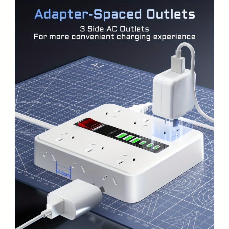 2500W USB-C Surge Protector Power Board - home offices and – additional product view 34