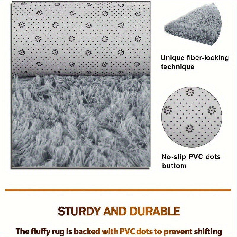Shaggy Rug, Area Rugs for Living Room, Anti-Slip Extra Soft Fluffy Floor Carpet for Indoor Home Decor