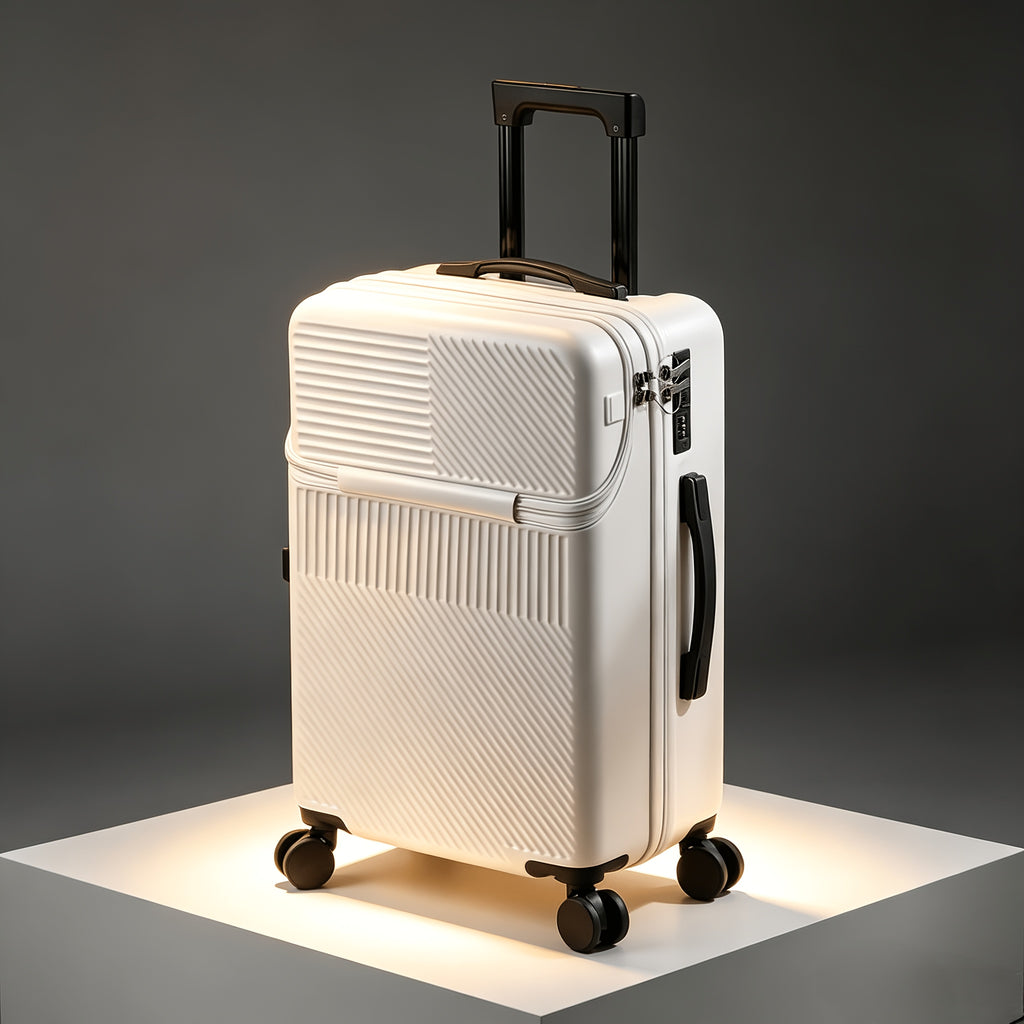 1pc 20 Inch Suitcase Luggage, Travel Functional Boarding Case, Premium Hardside Carry-On Suitcase - Durable ABS+PC Shell, Spinner Wheels, Combination Lock, Aluminum Alloy Handle - Perfect For Casual Business Travel