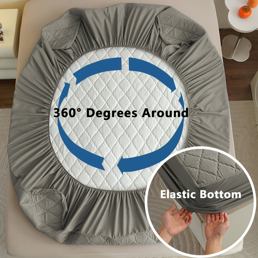 1pc/set Waterproof Mattress Protective Cover- Ultra Soft And Breathable Mattress Protective Cover, Waterproof Mattress Protective Cover That Fits Snugly Between Bed Sheets, Suitable for Room Decoration, Bedrooms, Guest Rooms, (excluding Pillowcases)