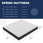 25CM Memory Foam Medium-Firm Mattress in a Box - bedrooms and guest – close-up product details