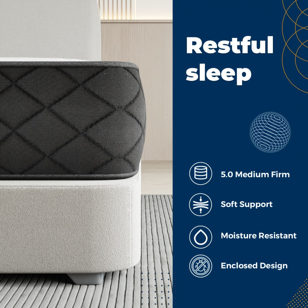 25CM Memory Foam Medium-Firm Mattress in a Box - bedrooms and guest – feature reference